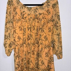 Floral Print Off-Shoulder Top